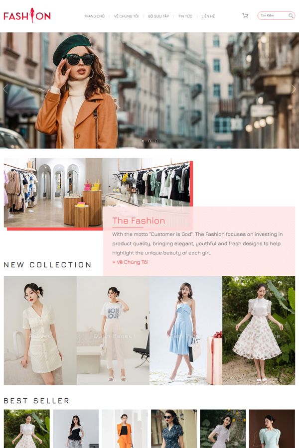 Website Cửa Hàng Thời Trang Cao Cấp Mẫu 18 Website Cửa Hàng Thời Trang Cao Cấp Mẫu 18