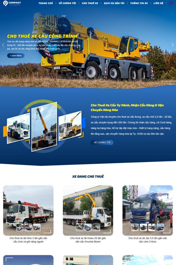 Website Giới Thiệu Dịch Vụ Doanh Nghiệp Mẫu 33