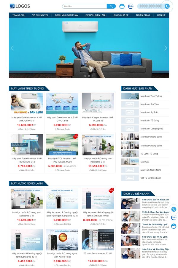Website Thương Mại Dịch Vụ Tổng Hợp Mẫu 14 Website Thương Mại Dịch Vụ Tổng Hợp Mẫu 14